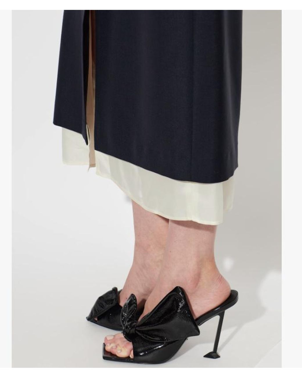 Givenchy Black Boudoir Bow Heeled Sandals