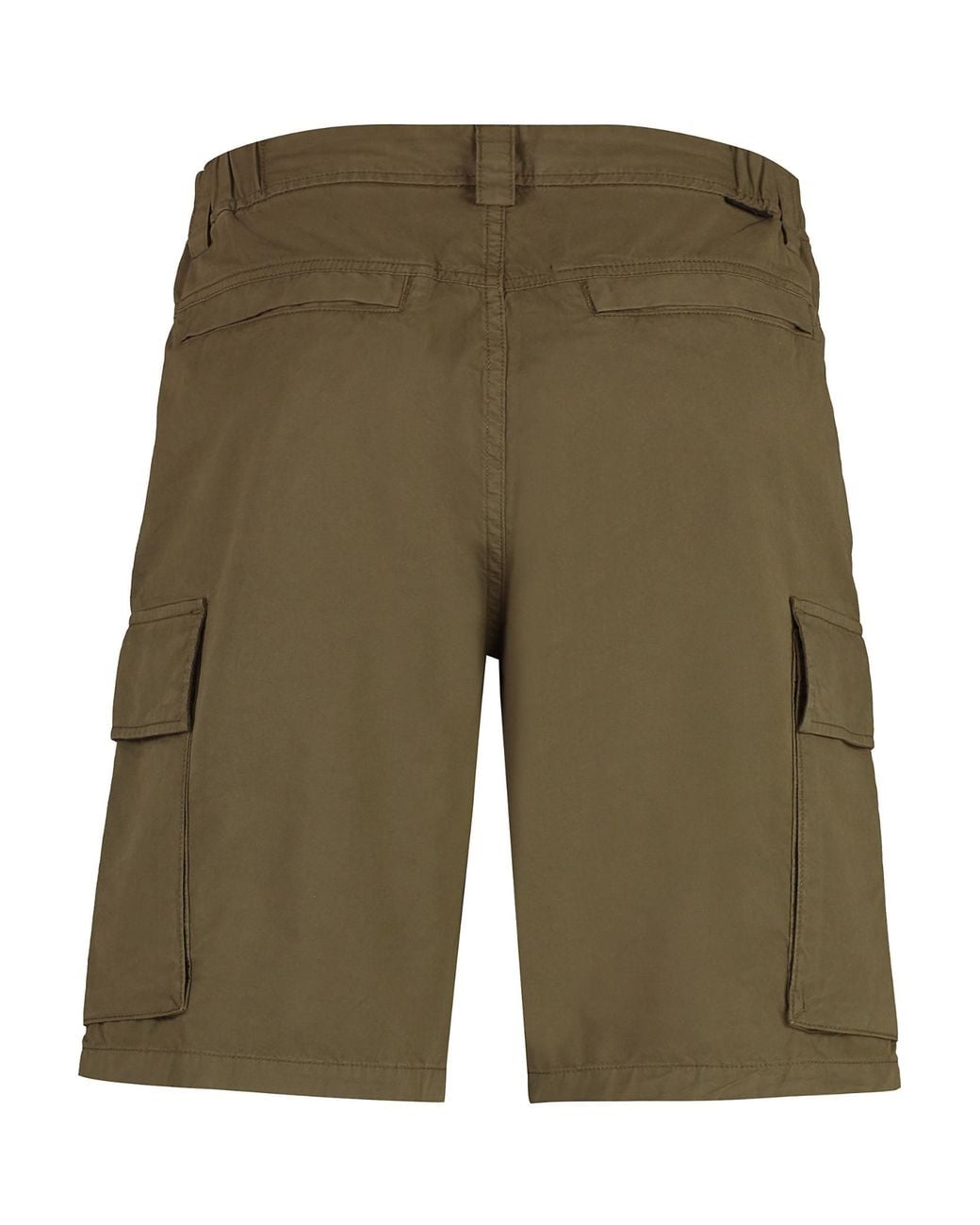 Woolrich Green Button Detailed Cargo Shorts for men