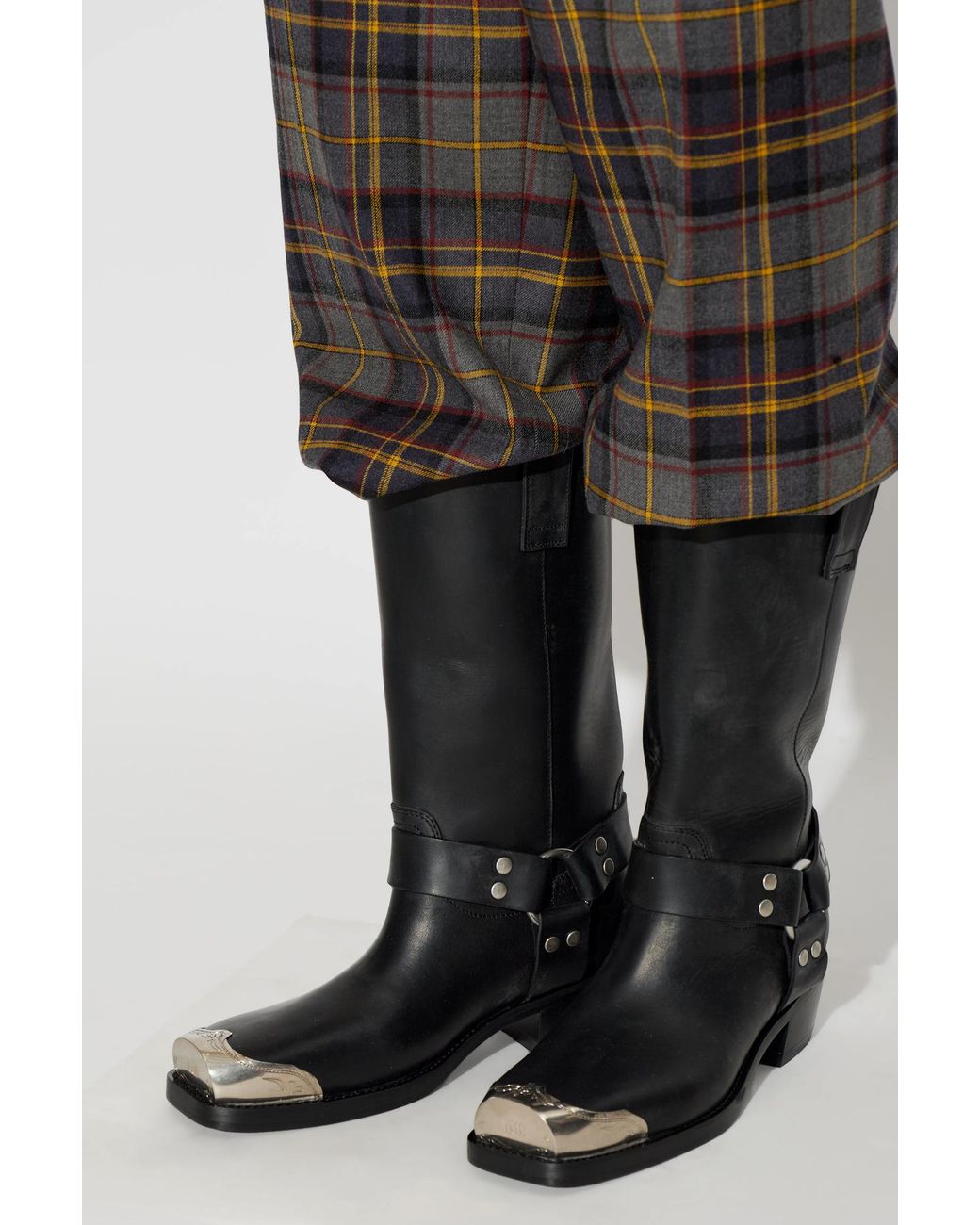 Paris Texas Black Roxy Leather Boots