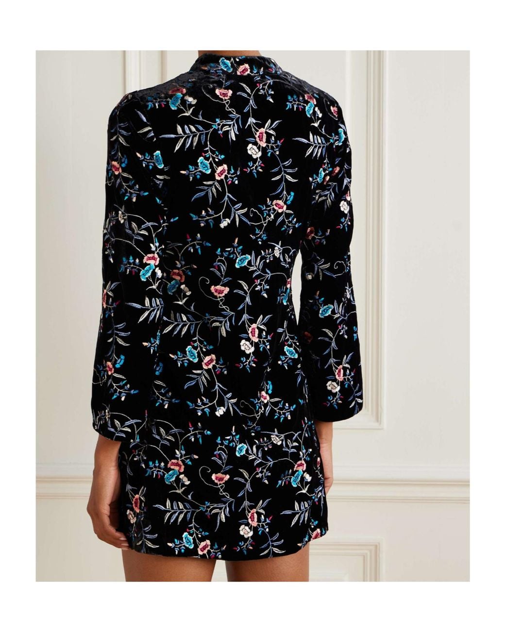 Rixo Black Long Sleeve Dress