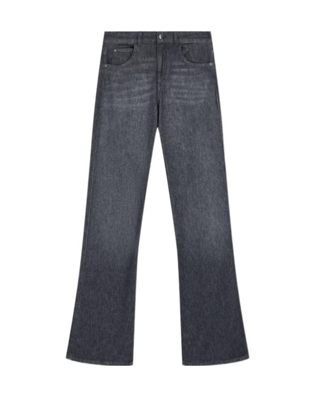 Emporio Armani Blue Logo-Plaque 5-Pocket Jeans