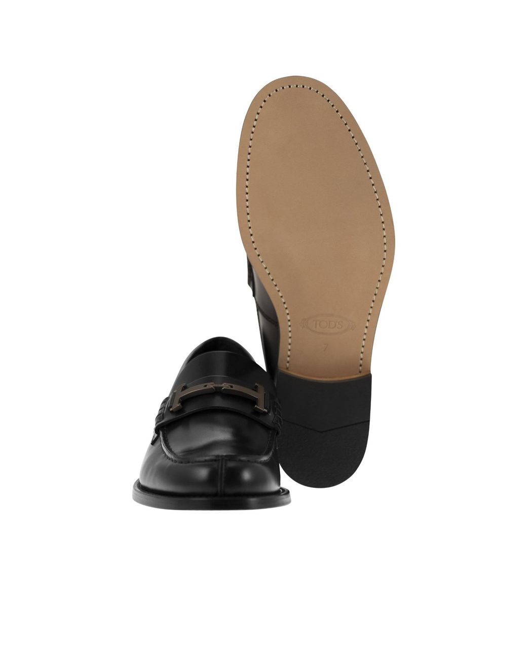 Tod's Black Double T Slip-On Loafers for men