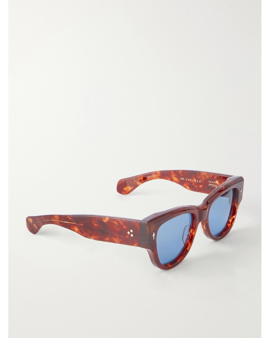 Jacques Marie Mage Purple Cat-Eye Sunglasses
