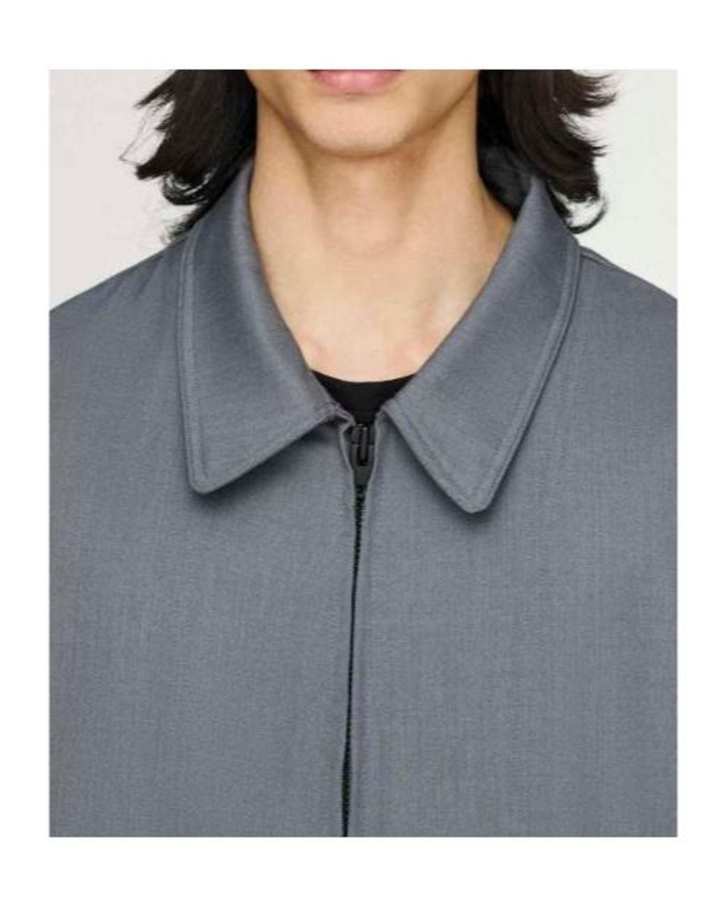 Y-3 Gray Zip-Up Logo-Print Jacket for men