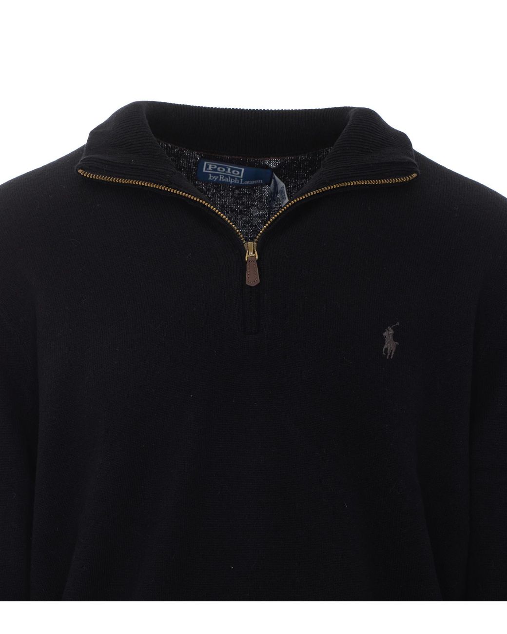 Polo Ralph Lauren Blue Half-Zip Knitted Sweater for men