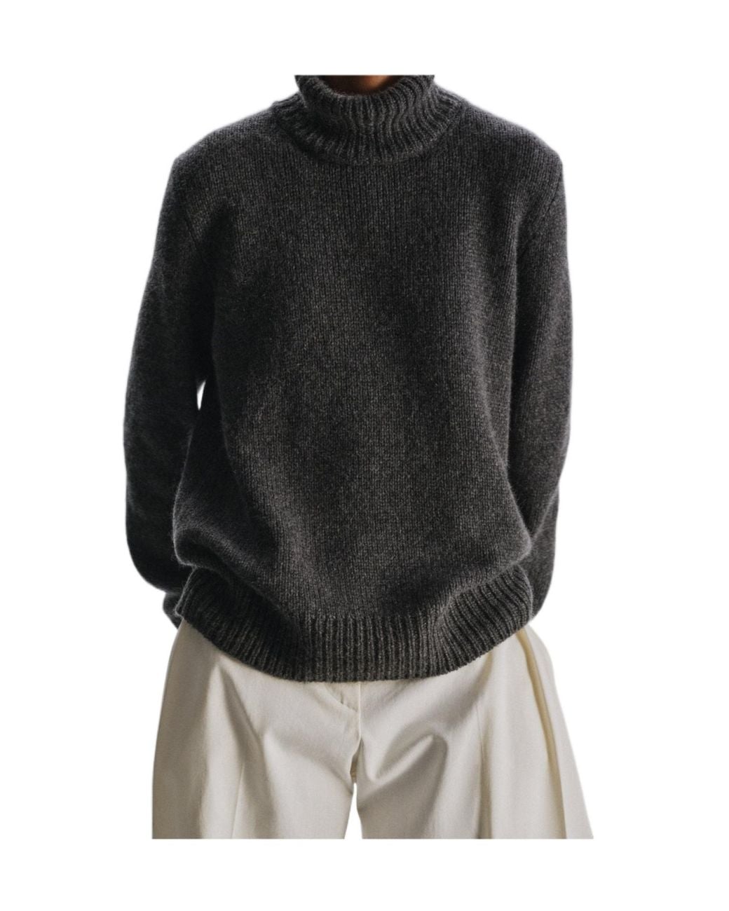 The Row Gray Plira Turtleneck