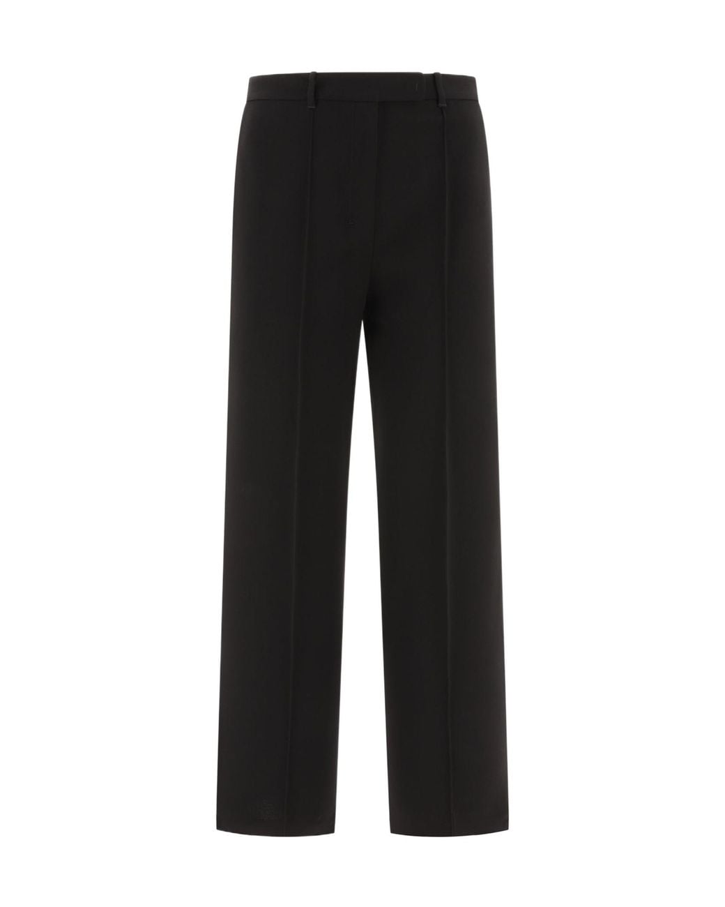Max Mara Black 'S High Waist Straight Leg Pants