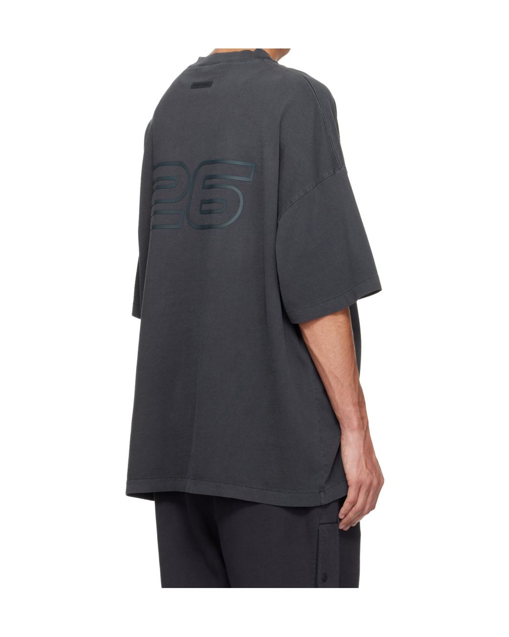 Fear Of God Black 90S Logo-Printed Crewneck T-Shirt for men