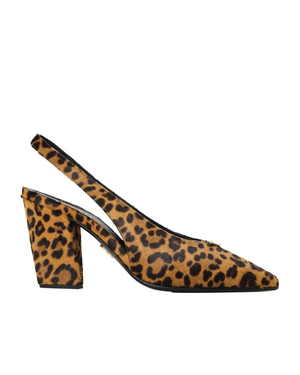 Prada Brown Leopard Print Highheeled Shoes