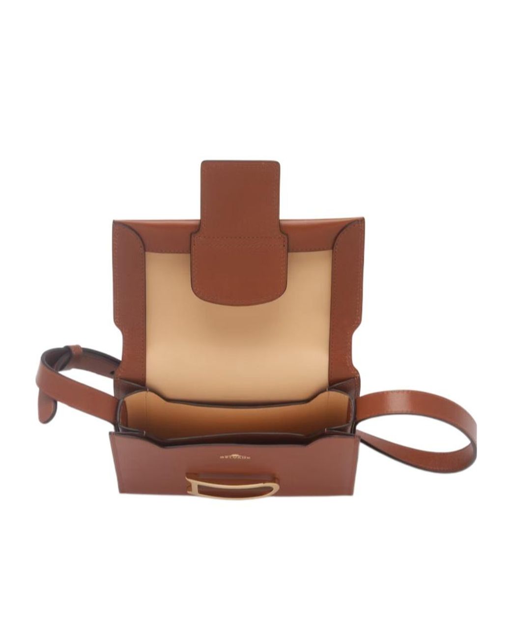 Delvaux Small Léonce Flip Shoulder Bag in Brown | Lyst