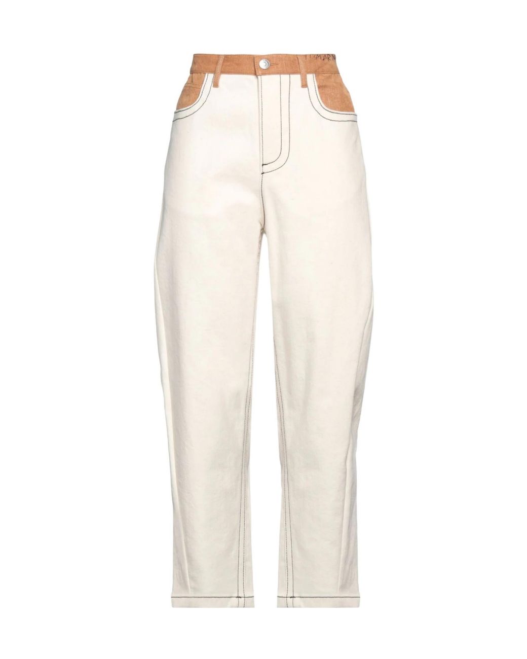 Marni Natural Pockets Tapered Jeans