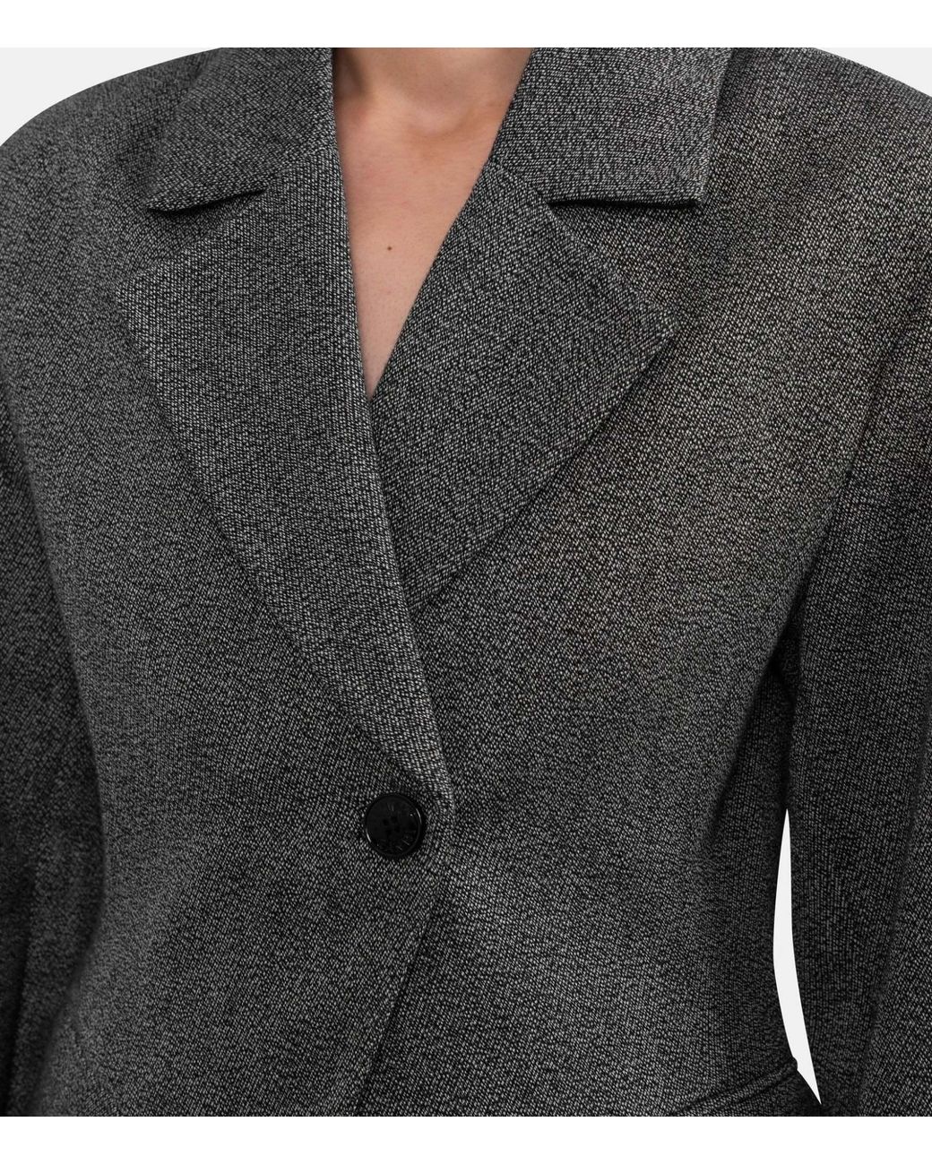 Ganni Gray Suiting Blazer