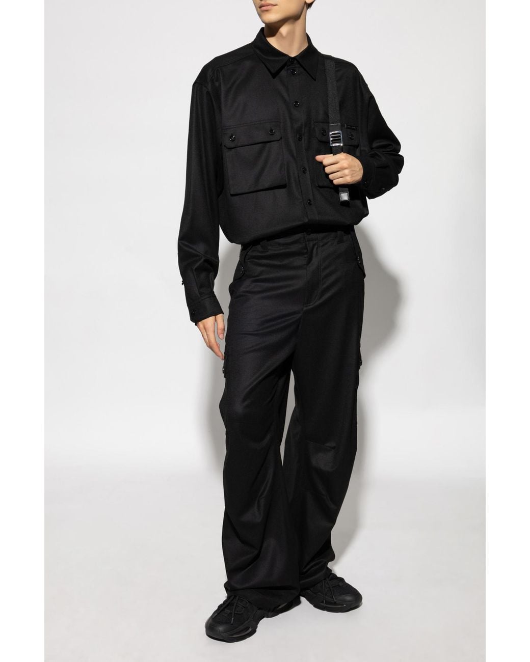 Dolce & Gabbana Black Wool Shirt for men