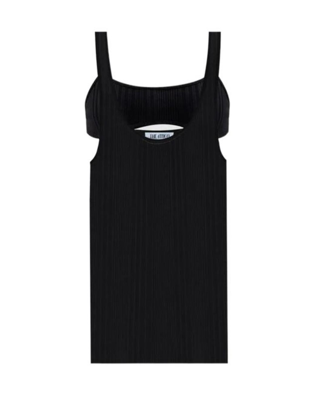 The Attico Black Plain Vest