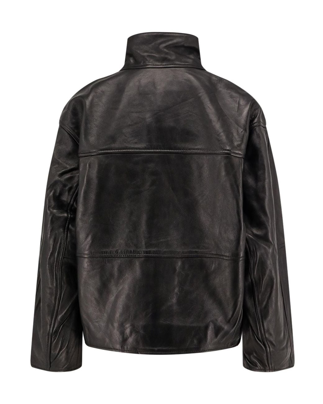 Soeur Blue High Neck Zip Jacket