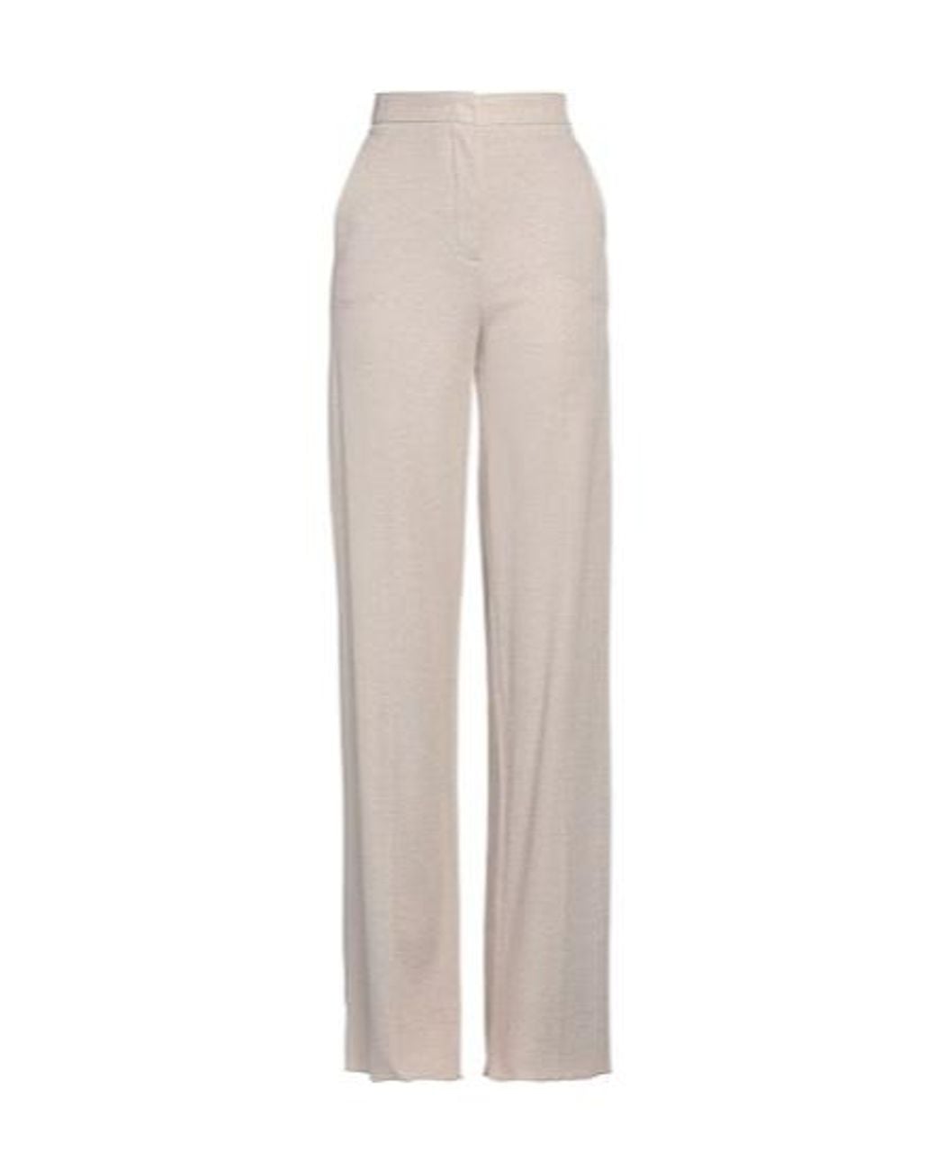 Max Mara White High-Waisted Loose Suit Pants