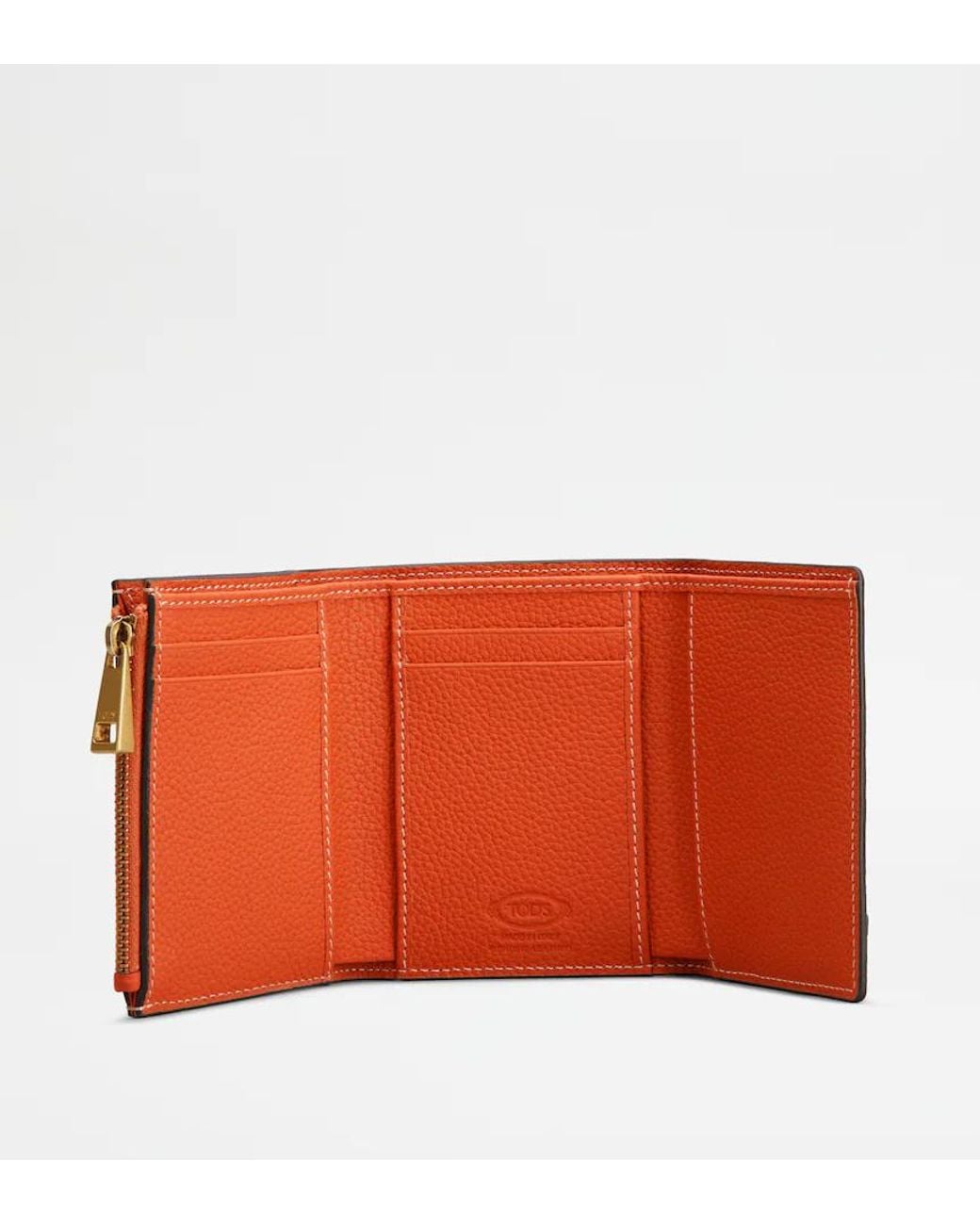 Tod's Orange Wallet