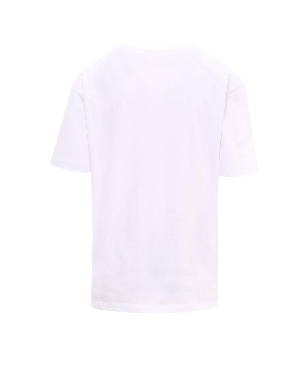McQueen Blue Skull-Print Logo T-Shirt