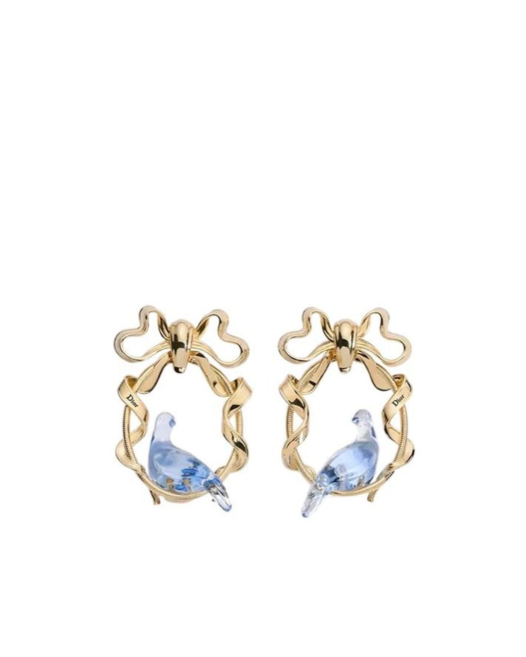 Dior Metallic Médaillon Earrings