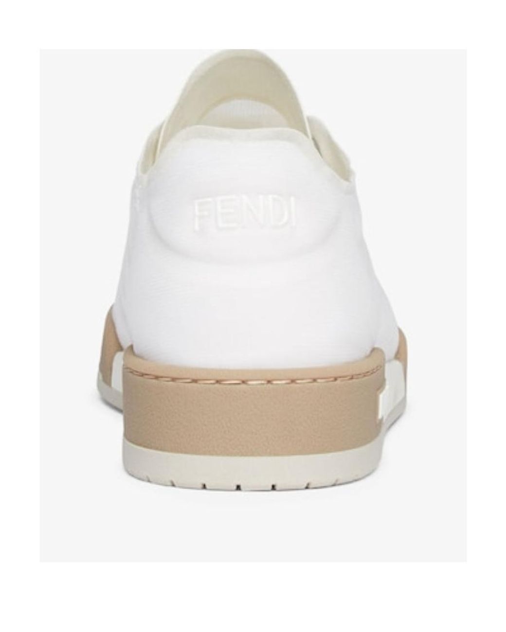 Fendi White Match Mesh Low Top Sneakers
