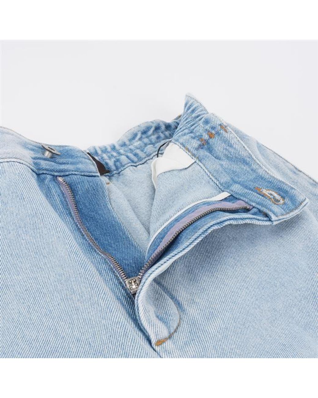 Loewe Blue Denim Cargo Shorts for men