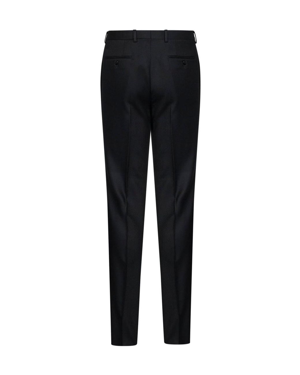 Zegna Black Tapered Tailored Pants for men