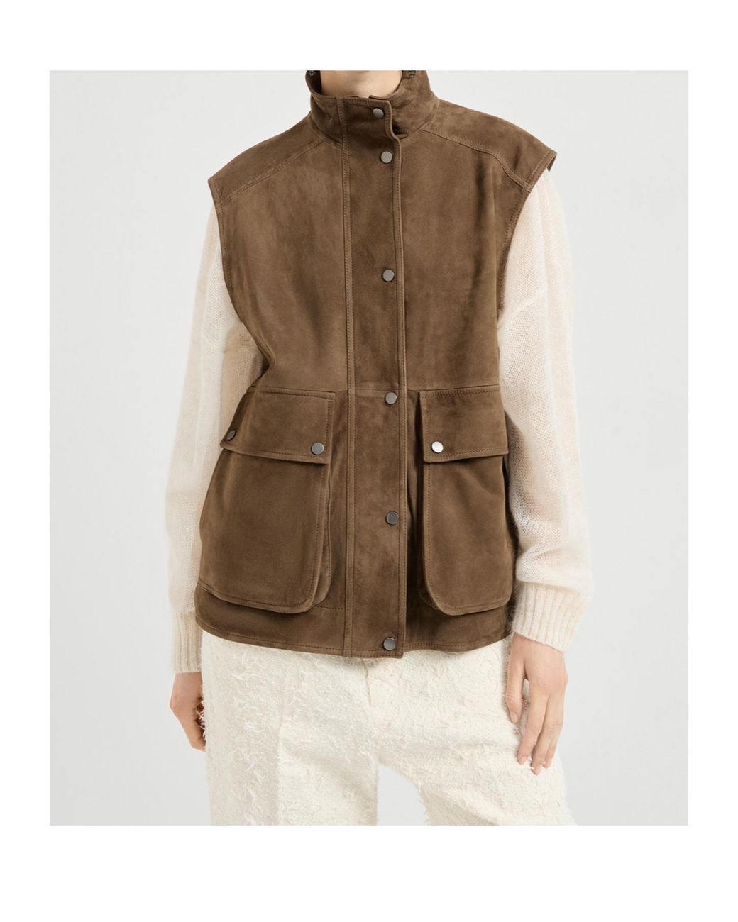 Brunello Cucinelli Brown Couture Vest