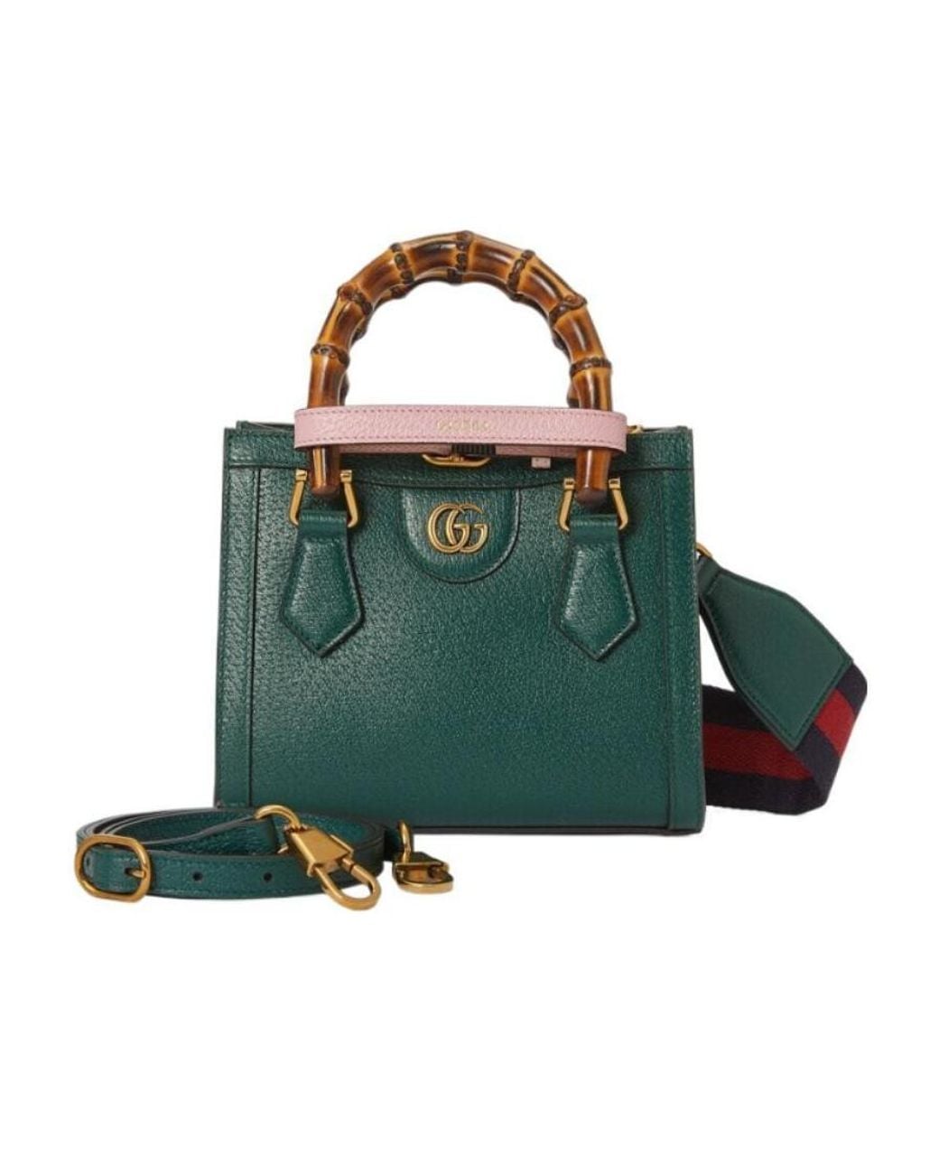 Gucci Green Mini Diana Top Handle Bag