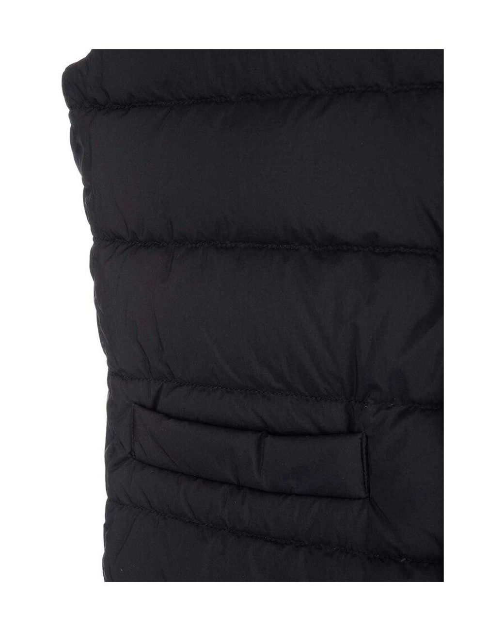 Herno Blue Padded Button-Up Gilet for men