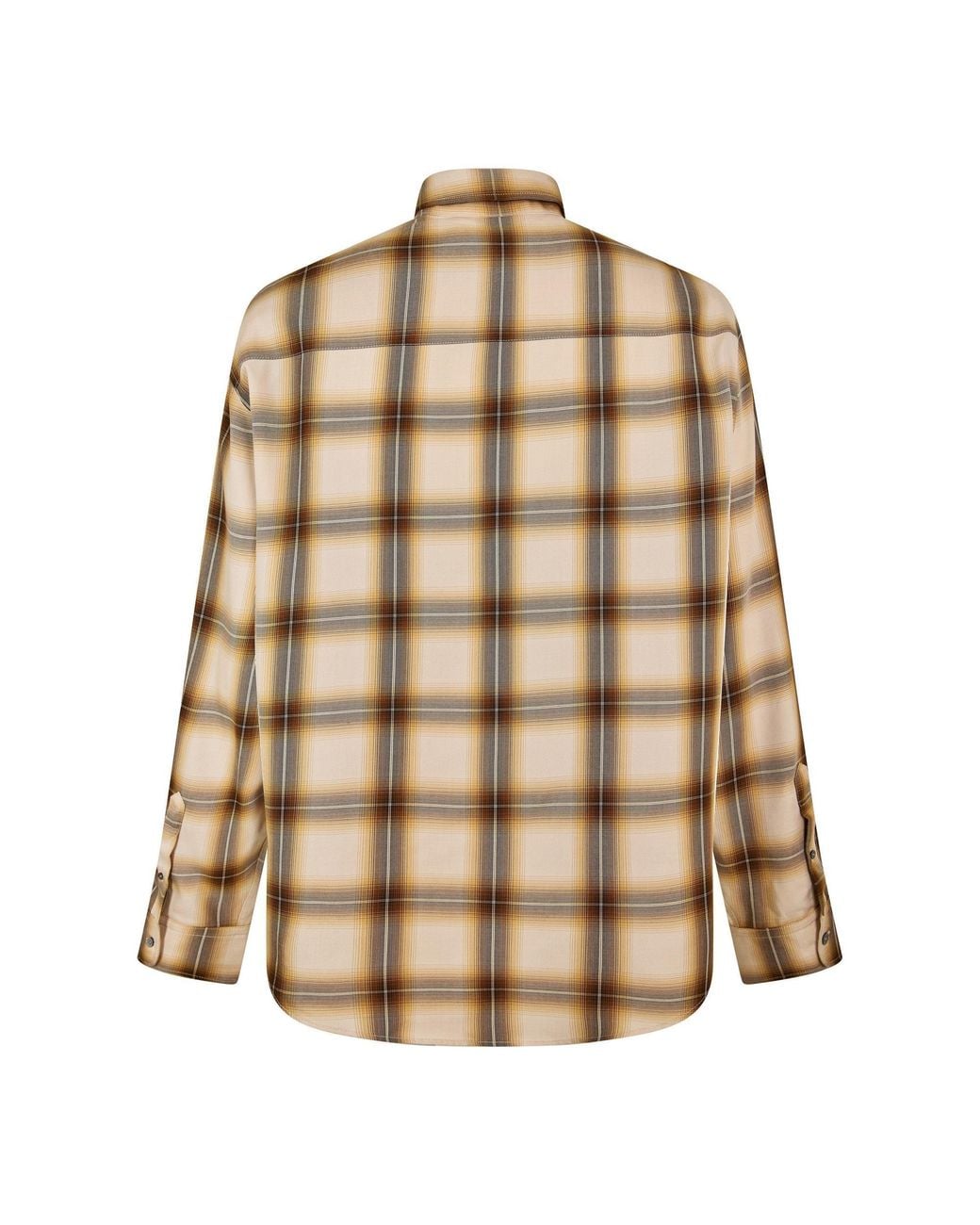 AMI Natural Long Sleeve Patterned Shirt for men
