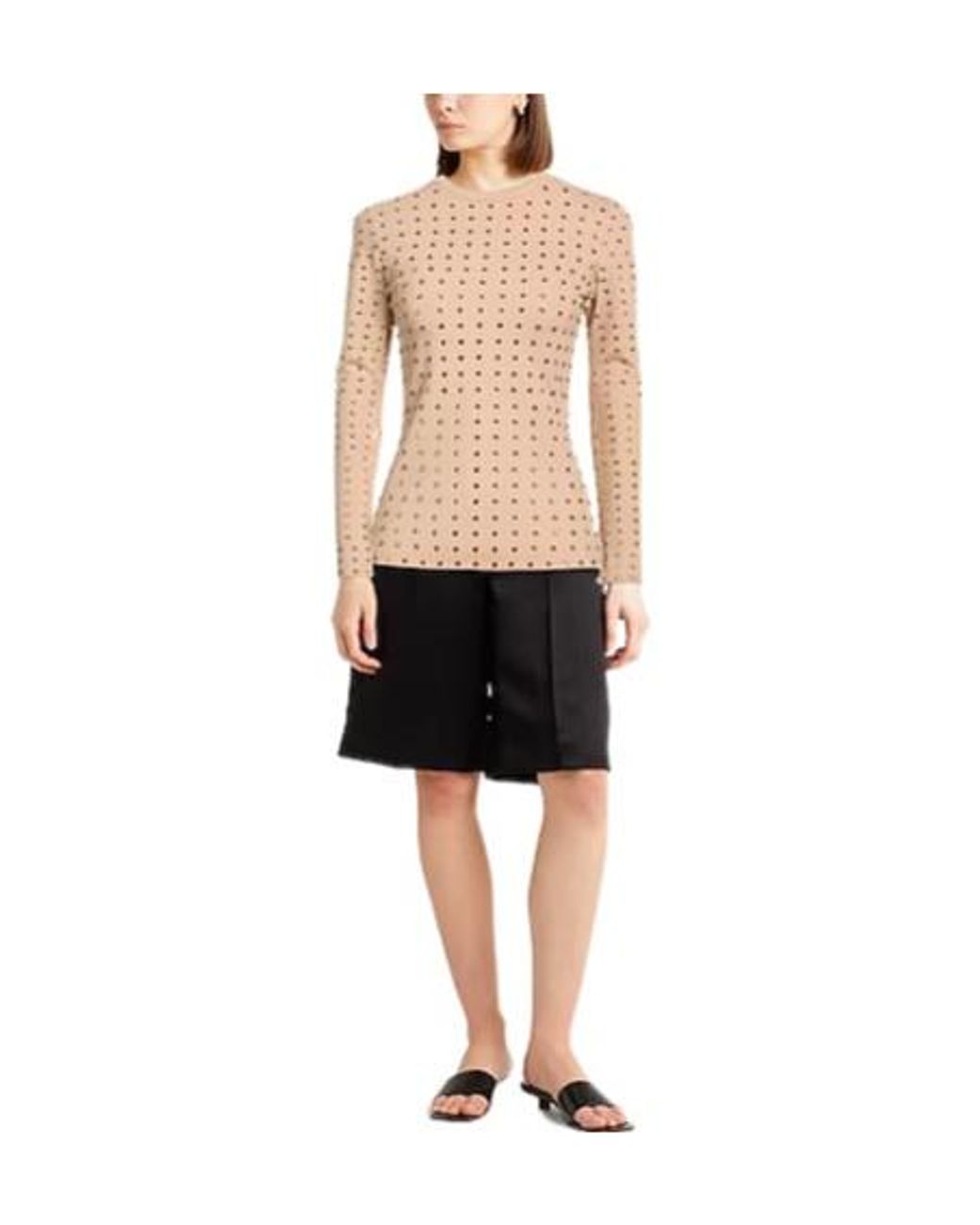 Sportmax Multicolor Crew Neck Long-Sleeve T-Shirt