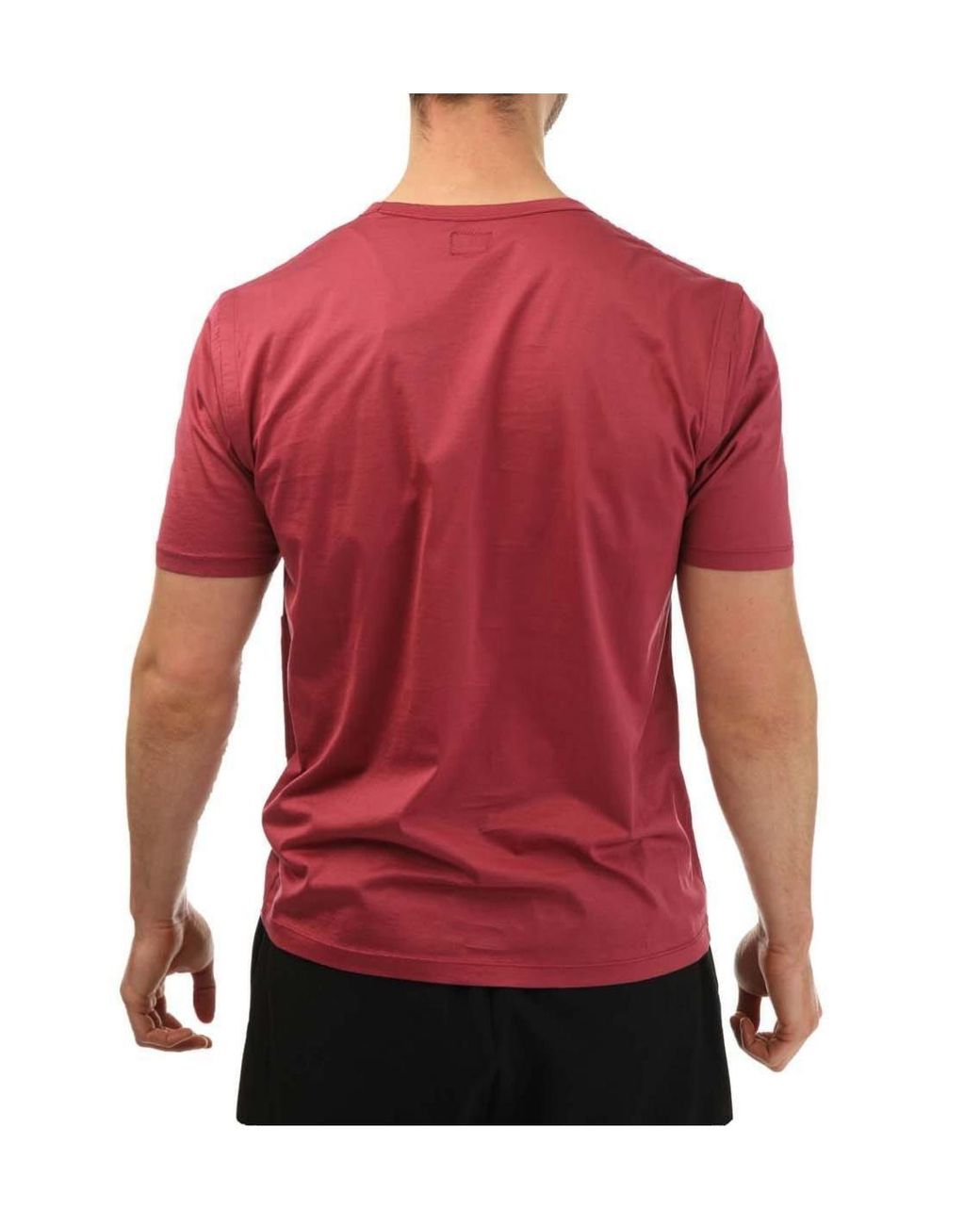 C P Company Red Jersey No Gravity T-Shirt for men