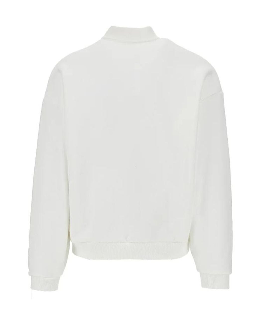Autry White Logo Polo Sweatshirt for men