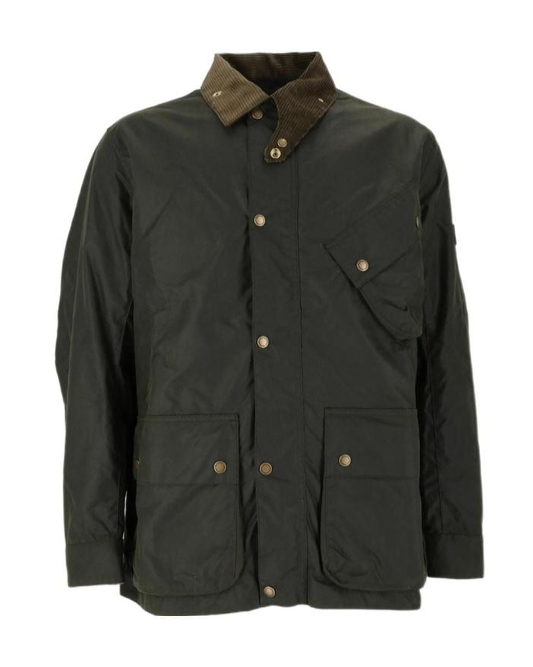 Barbour Black Brake Line Wax Jacket for men