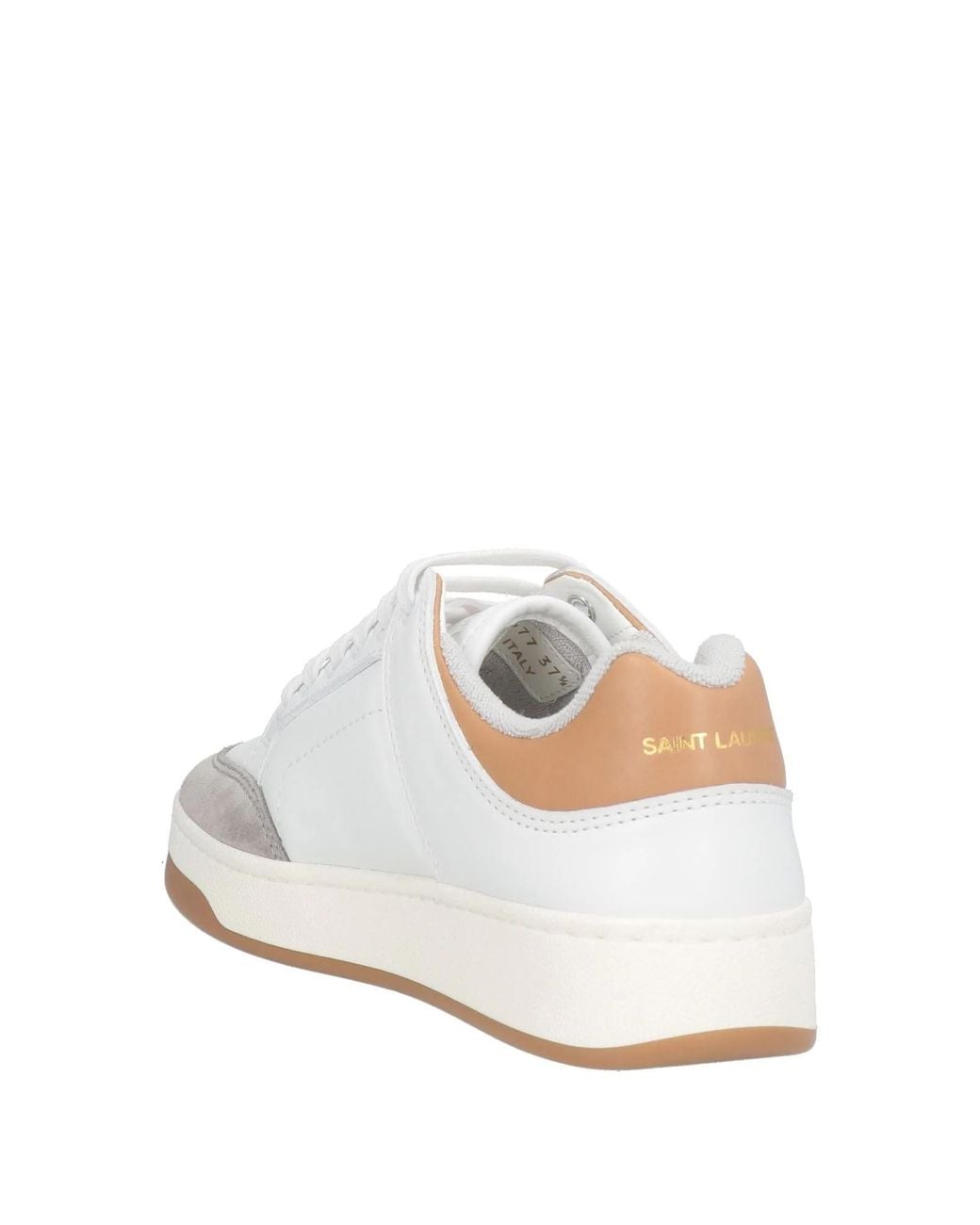 Saint Laurent White Multi-Color Low-Top Casual Shoes
