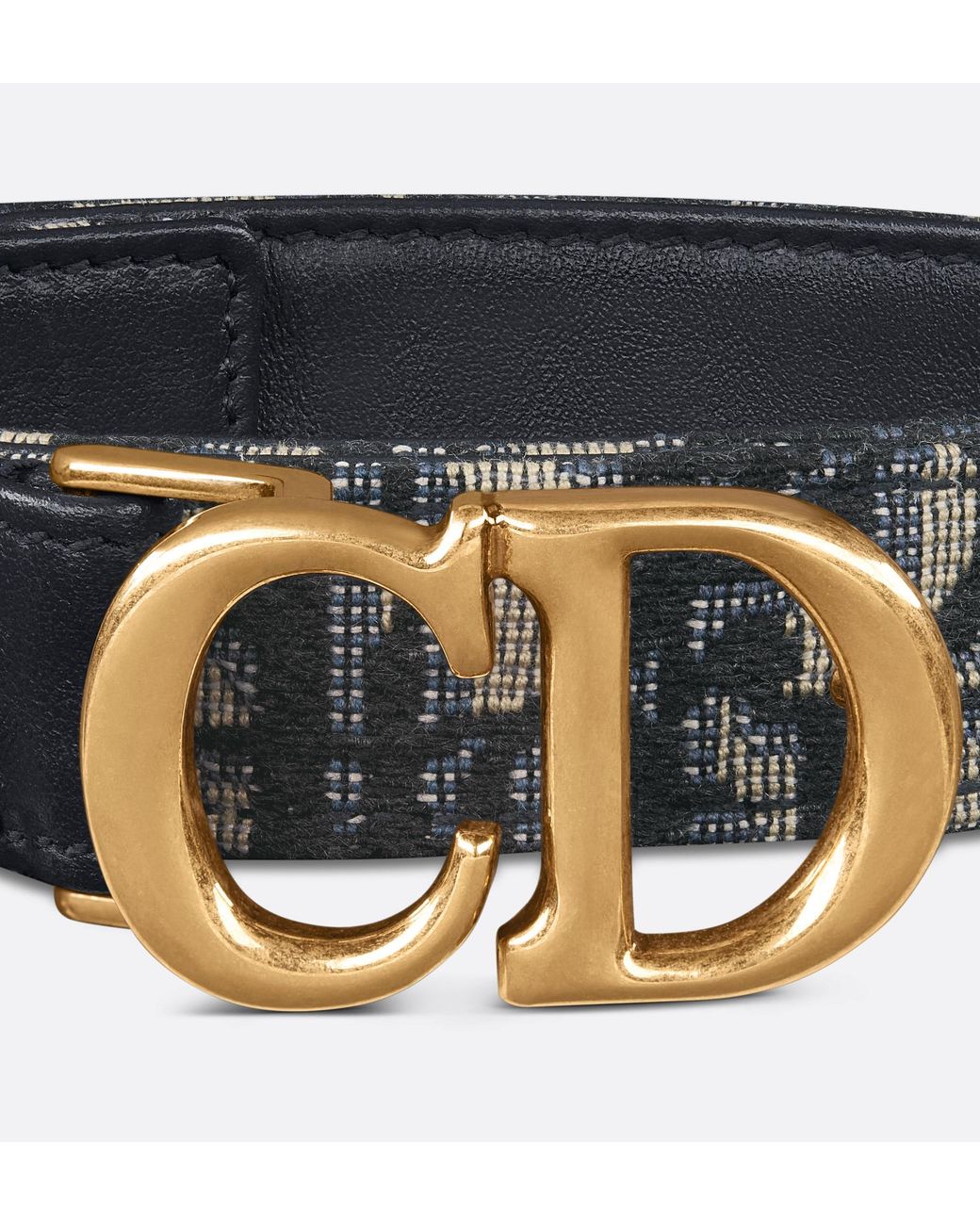 Dior White Saddle Belt