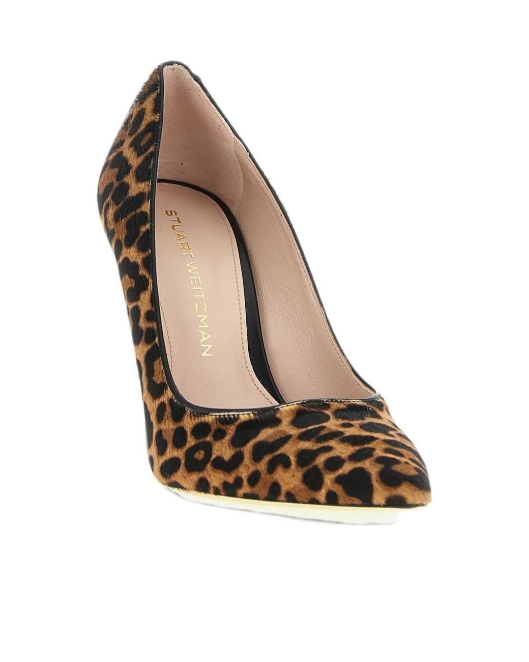 Stuart Weitzman Brown Leopard-Print High Heels