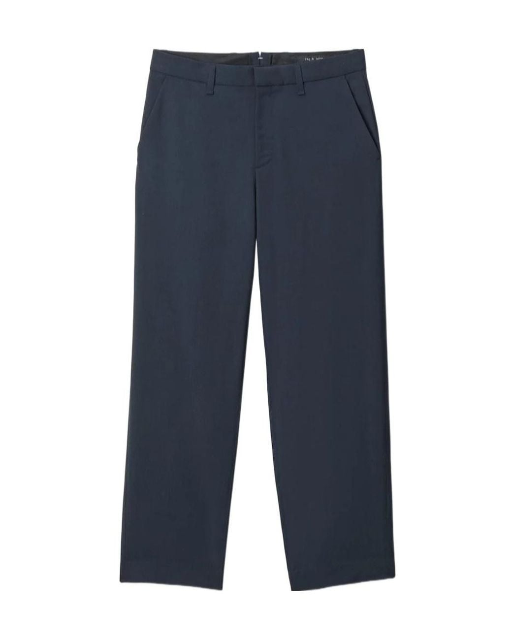 Rag & Bone Blue Baggy Wool Trousers for men