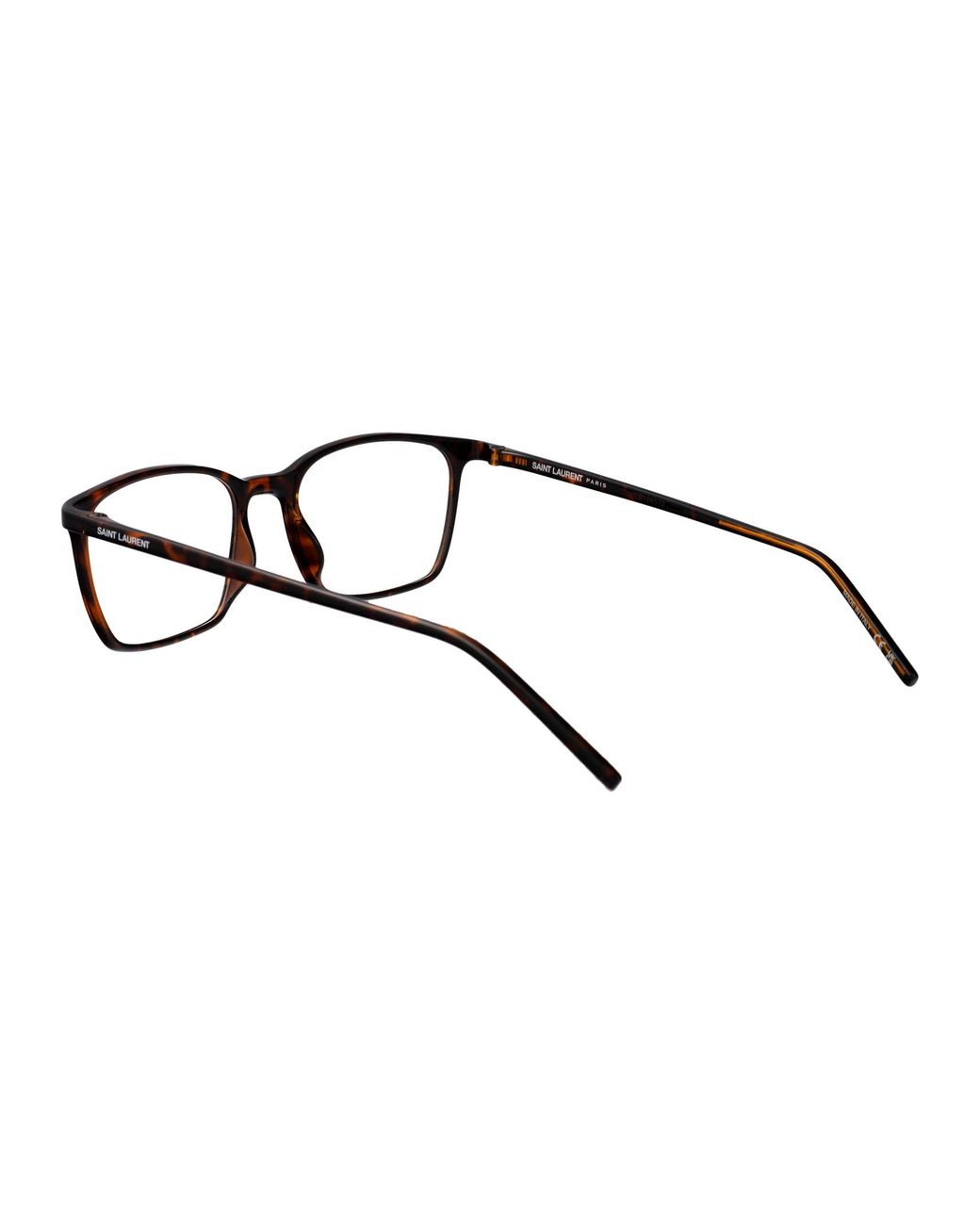 Saint Laurent White Full-Rimmed Plano Lenses for men