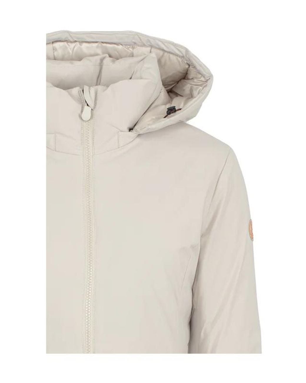 Save The Duck White Rachel Hooded Jacket