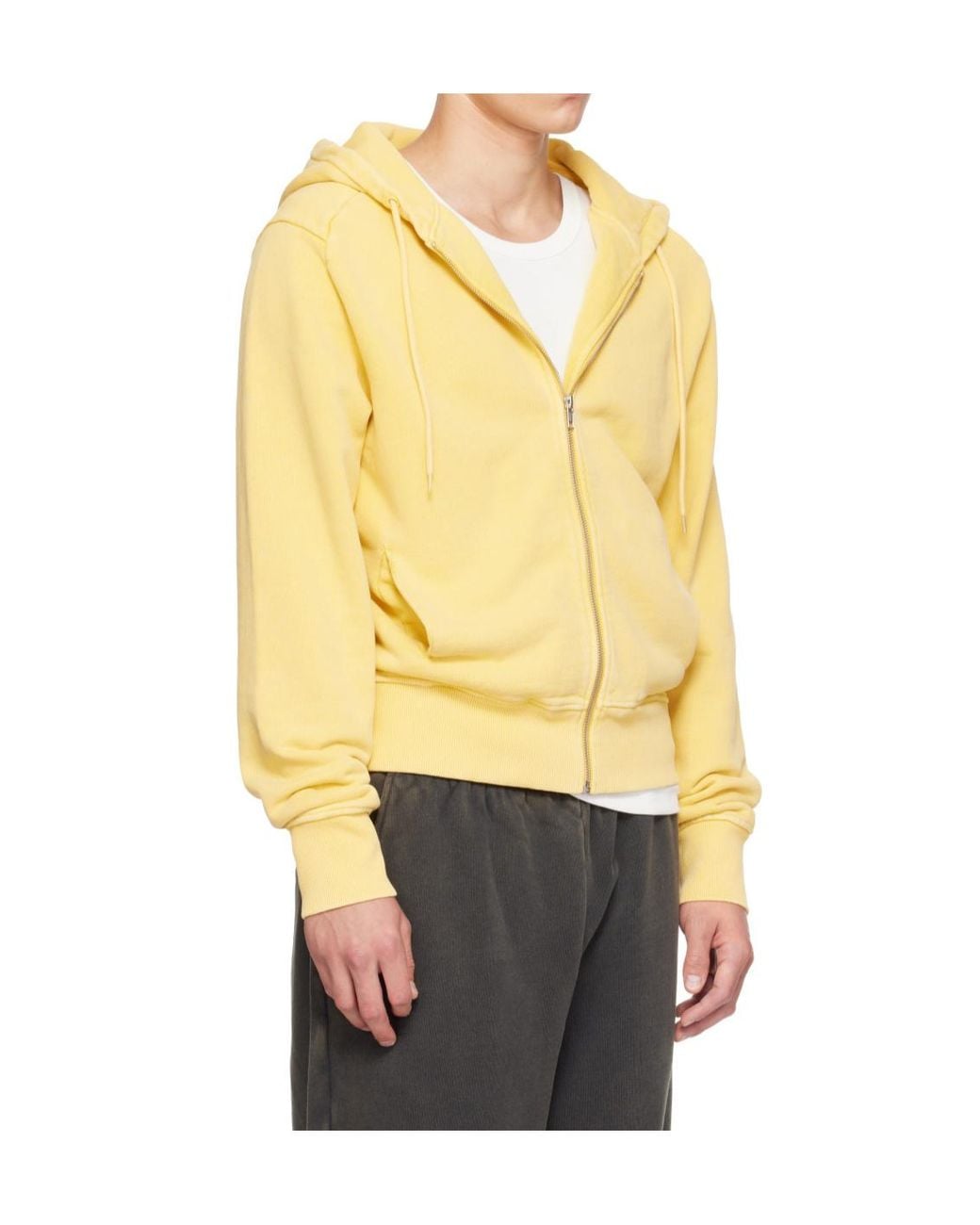 Entire studios Yellow Zip-Up Hoodie for men