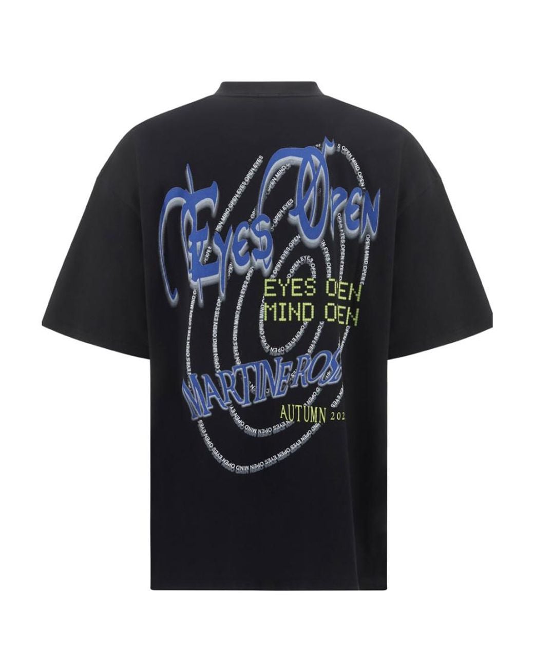 Martine Rose Black Logo Short-Sleeved T-Shirt for men