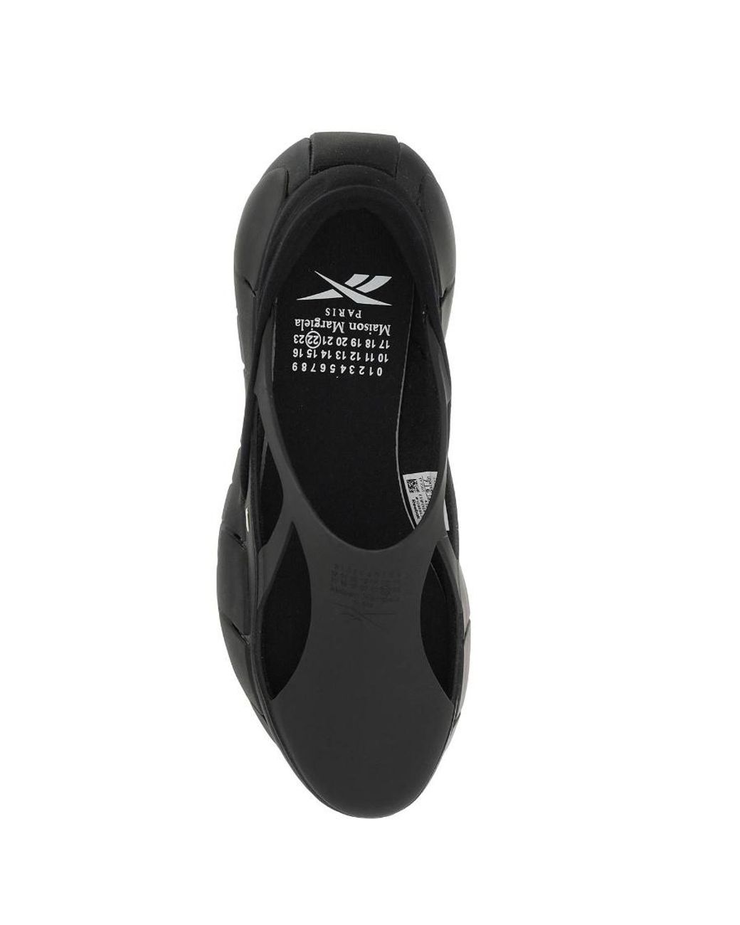 Maison Margiela Black X Reebok Cut-Out Sneakers