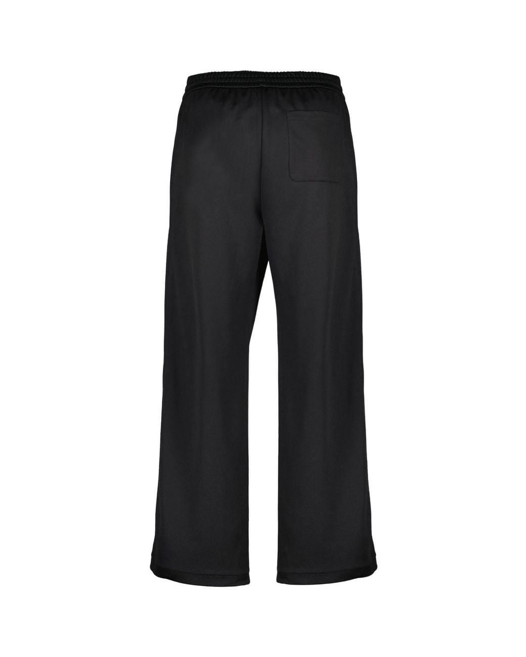 Fendi Black Wide-Leg Drawstring Track Trousers for men