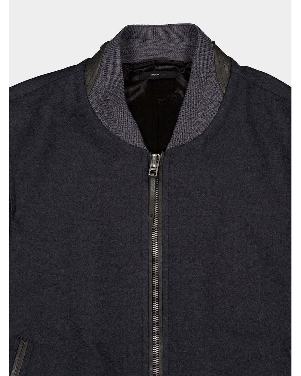 Tom Ford Blue Zip-Up Bomber Jacket for men