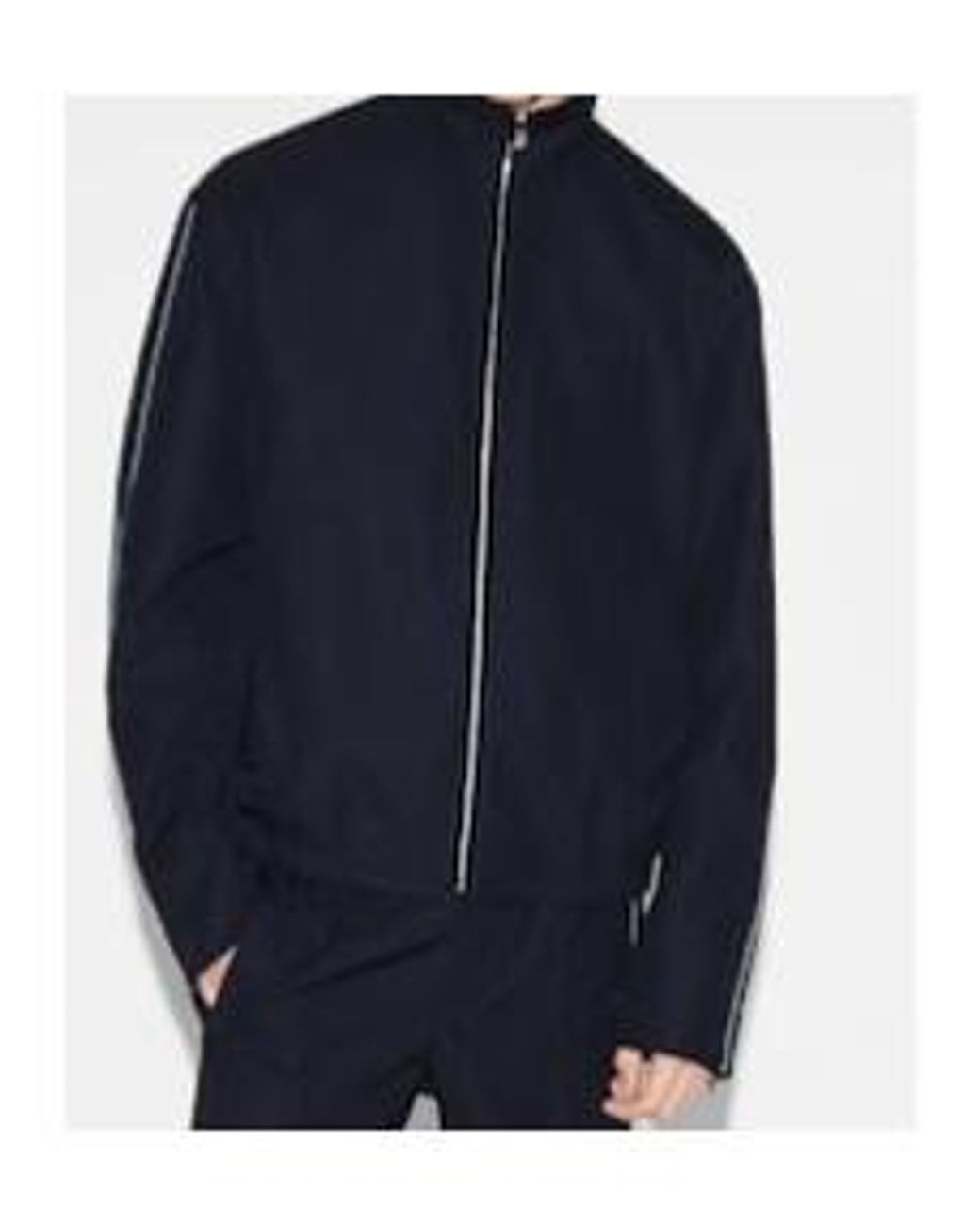 Gucci Blue Embroidered Twill Jacket for men