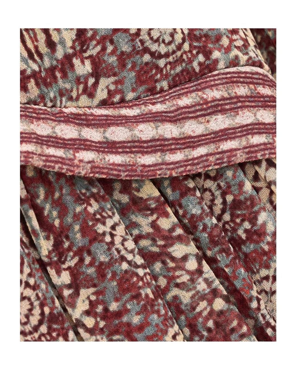 Ba&sh Brown V-Neck Printed Dress