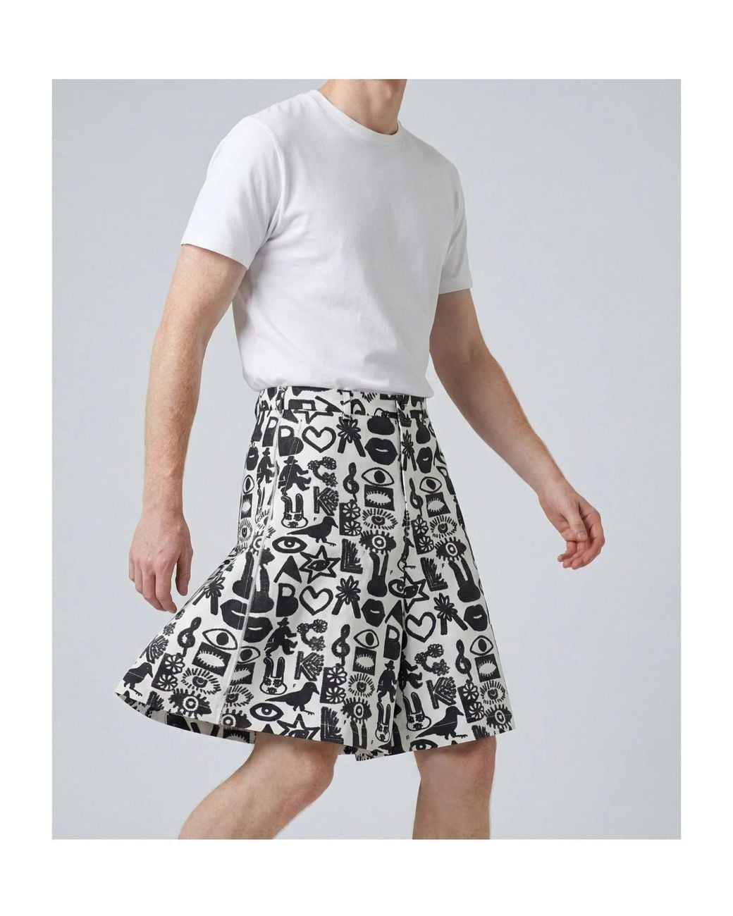 Comme des Garçons Black Belt Loop Shorts for men