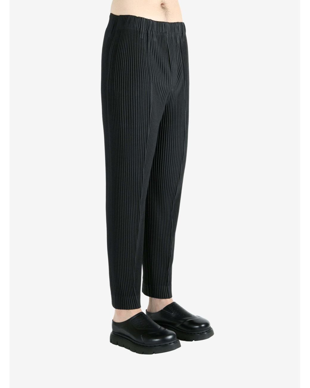 Homme Plissé Issey Miyake Black Homme Plissé Issey Miyake Compleat Trousers for men