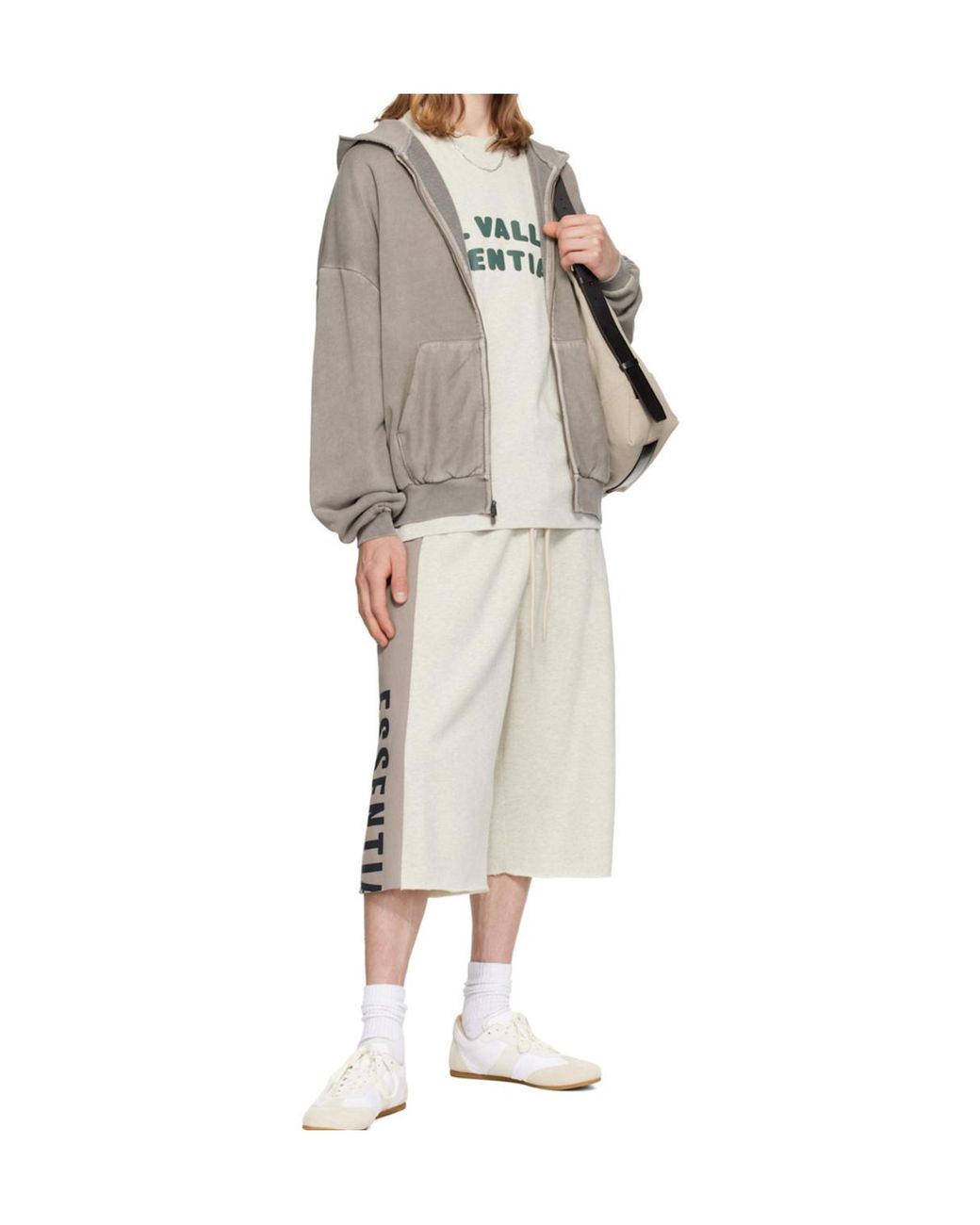 Fear Of God Gray 90S Zip-Up Hoodie for men